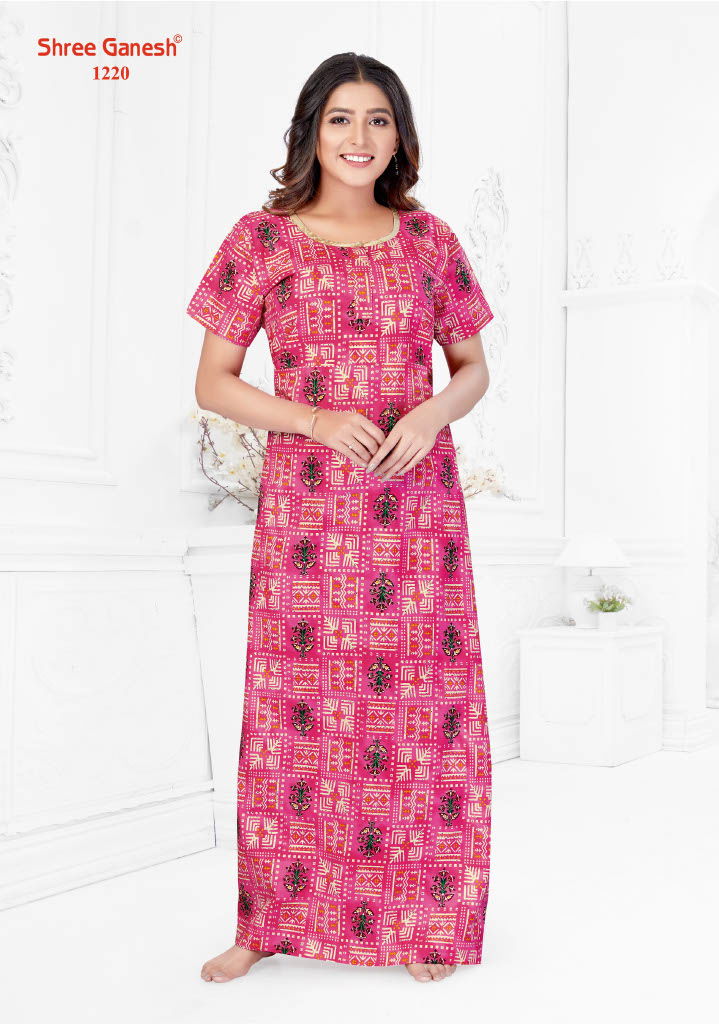 Kavya Vol 2 By Shree Ganesh Printed Cotton Nighty Wholesale Shop In Surat
